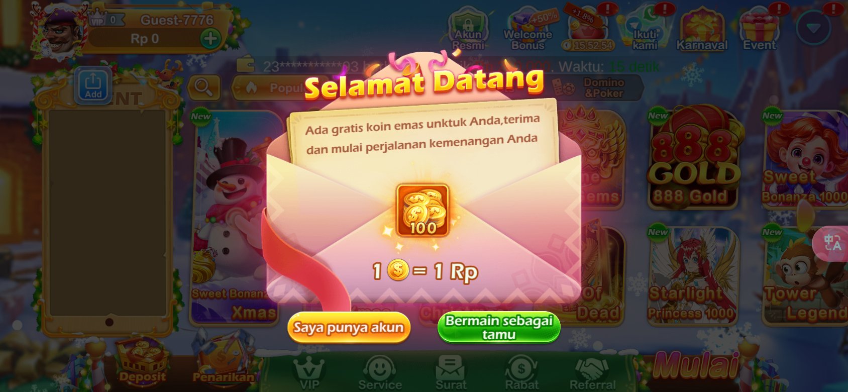 Tampilan login an777 Game Online yang mudah dan aman.