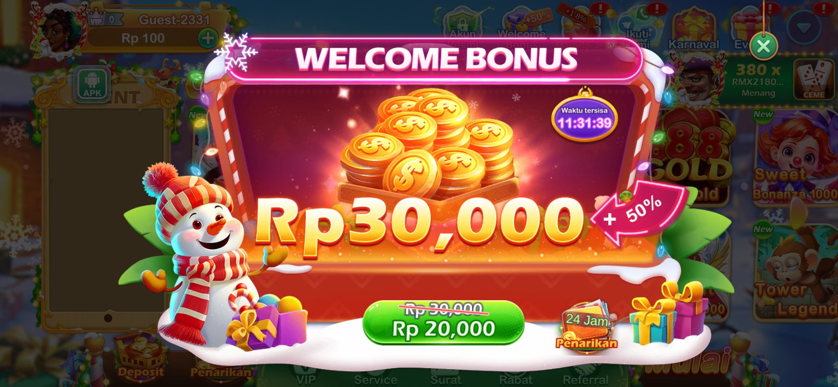 Berbagai bonus dan promosi menarik di an777 Game Online.